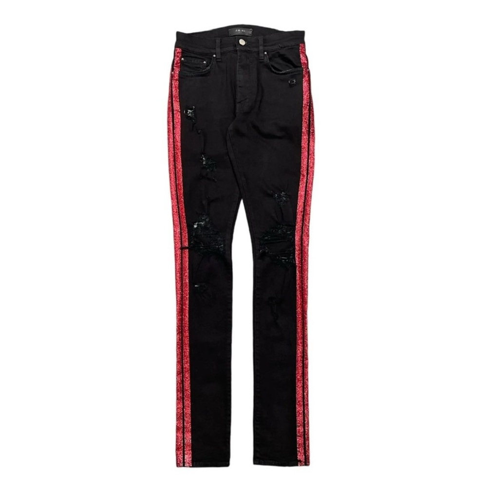 Amiri Track Red Stripe Jeans